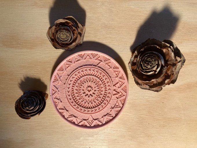 mandala rose pastel